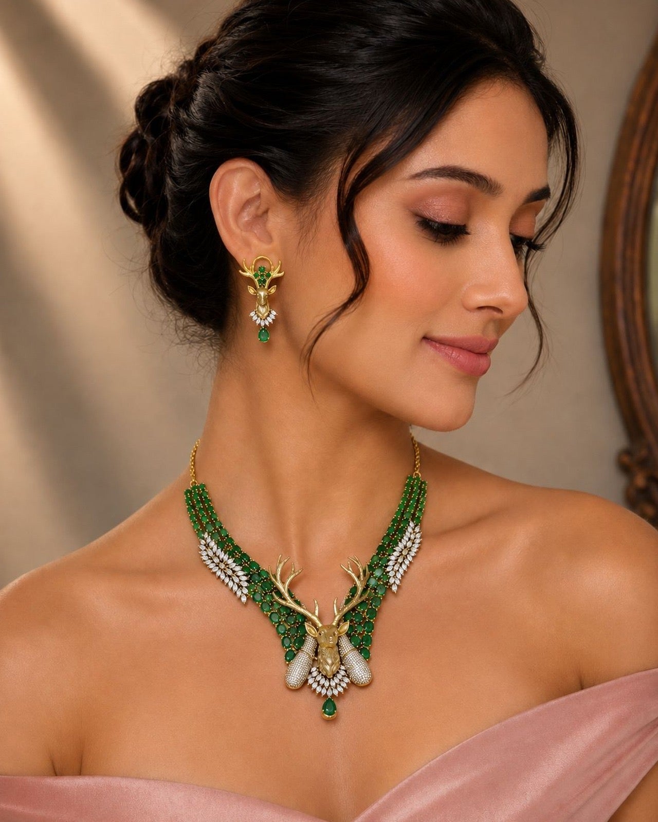 Enchanted Emerald Deer Set