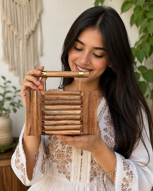 Wooden Ladder Clutch