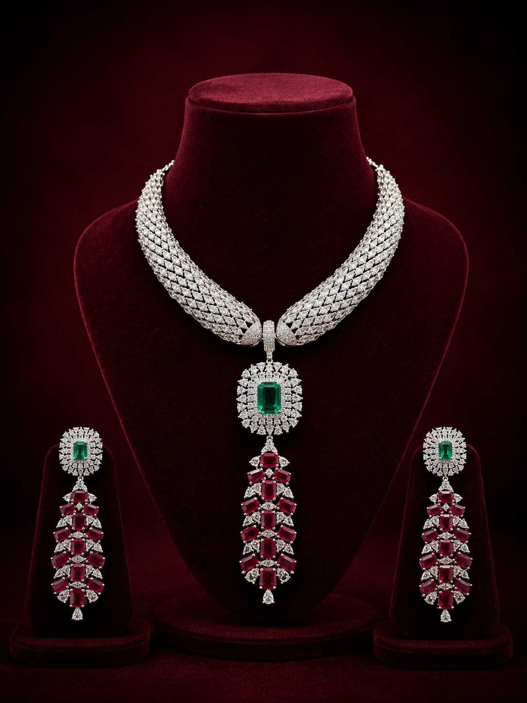 Diamond Rainbow Luxe Necklace Set