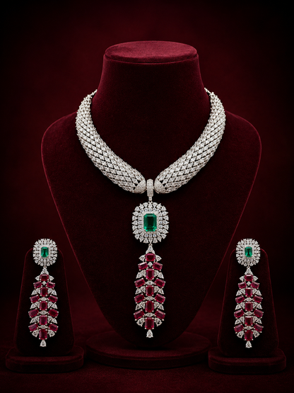 Diamond Rainbow Luxe Necklace Set