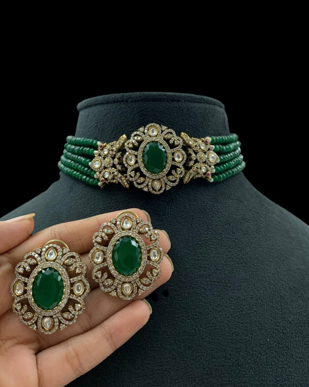 Victorian beads Choker Set
