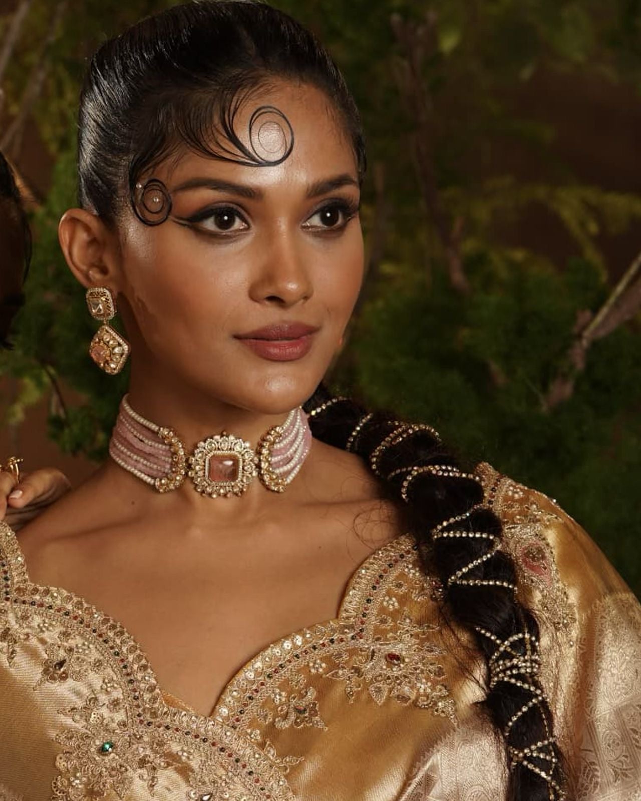 Kundan Beads Choker Necklace