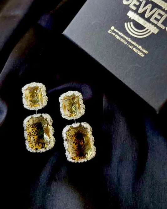 Classy Yellow Earrings