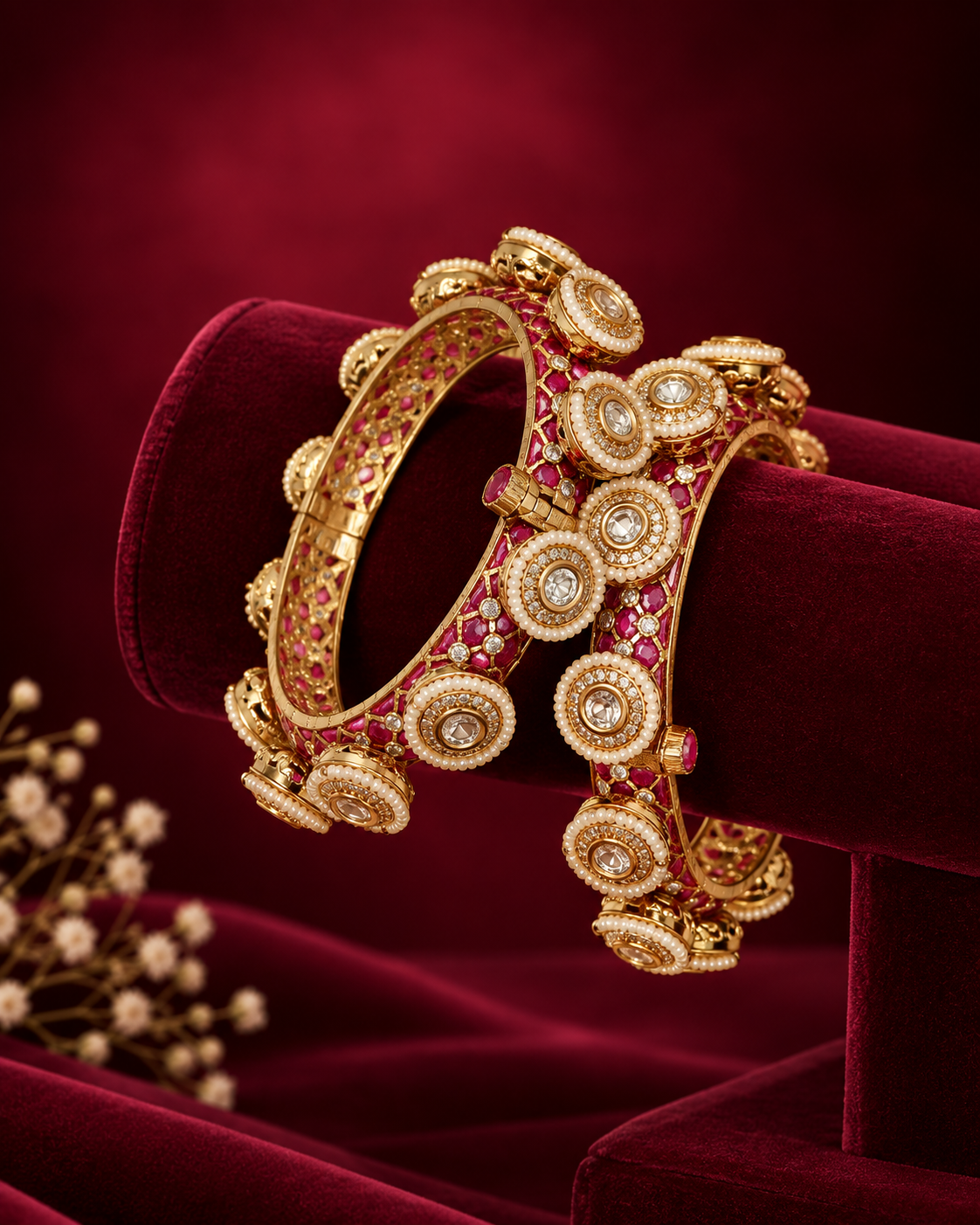 Polki Royale Kundan Bangle