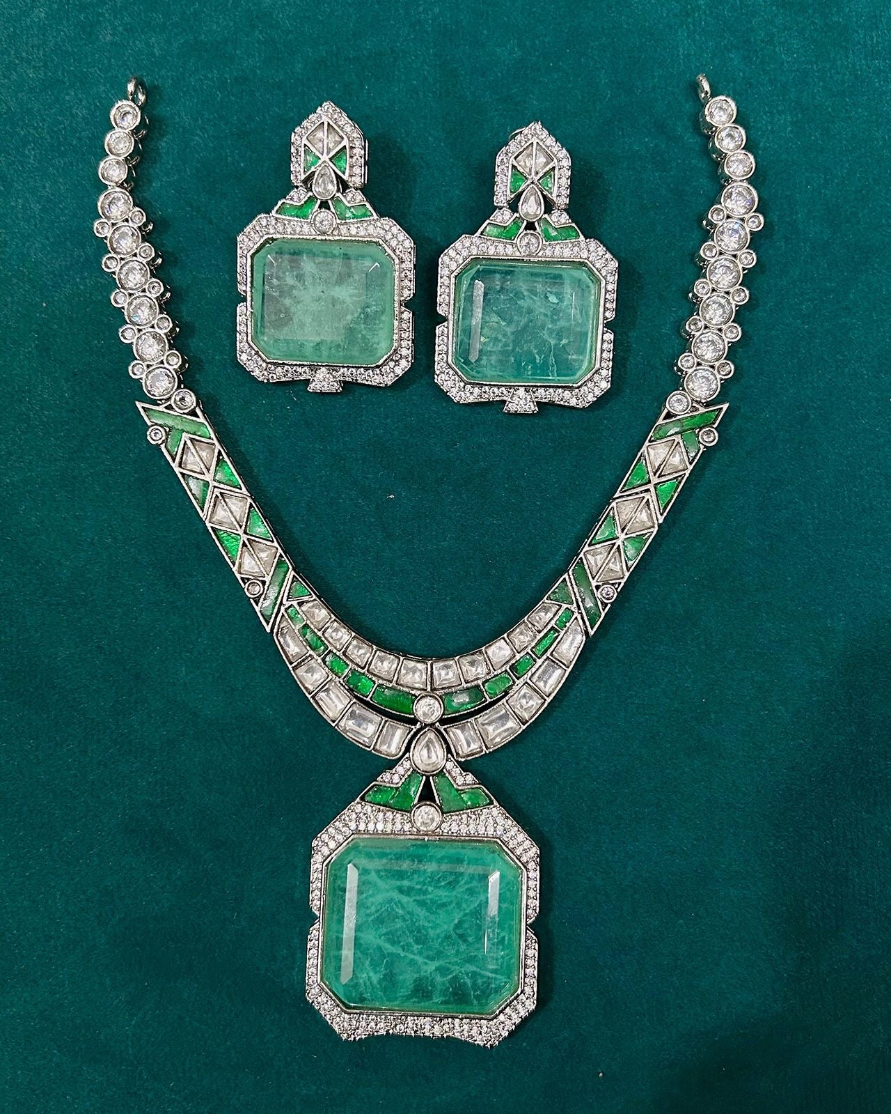 Priyanka Chopra Inspired Diamond Necklace set