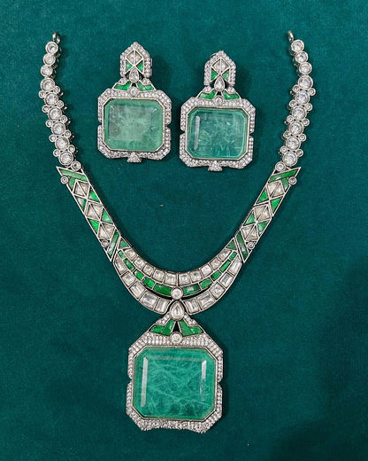 Priyanka Chopra Inspired Diamond Necklace set
