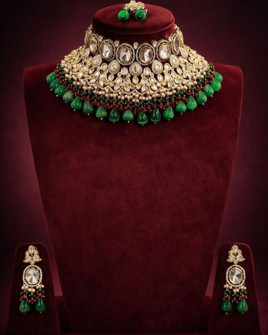 Bridal Polki Necklace Set