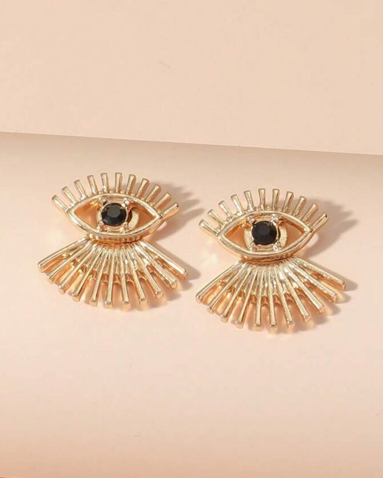 Evil Eye Design Stud Earrings