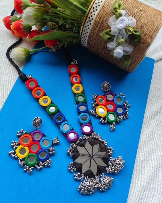 Shubh Colourful Navratri Long Necklace
