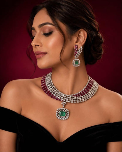 Ruby Mint Luxe Necklace Set
