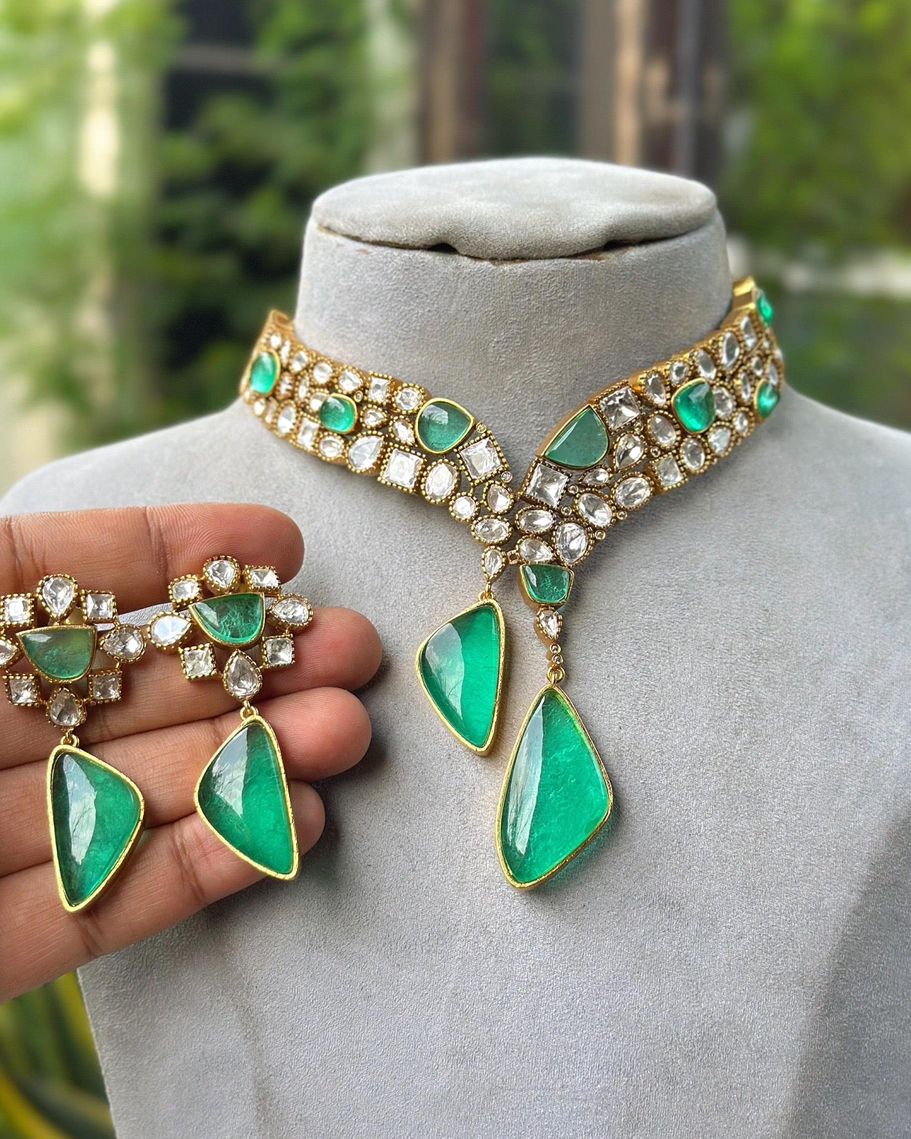 Dazzling Moissanite Necklace set