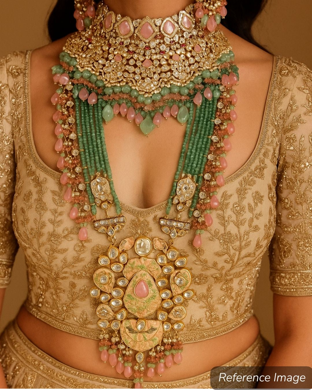 Grand Bridal Choker & Long  Necklace Set