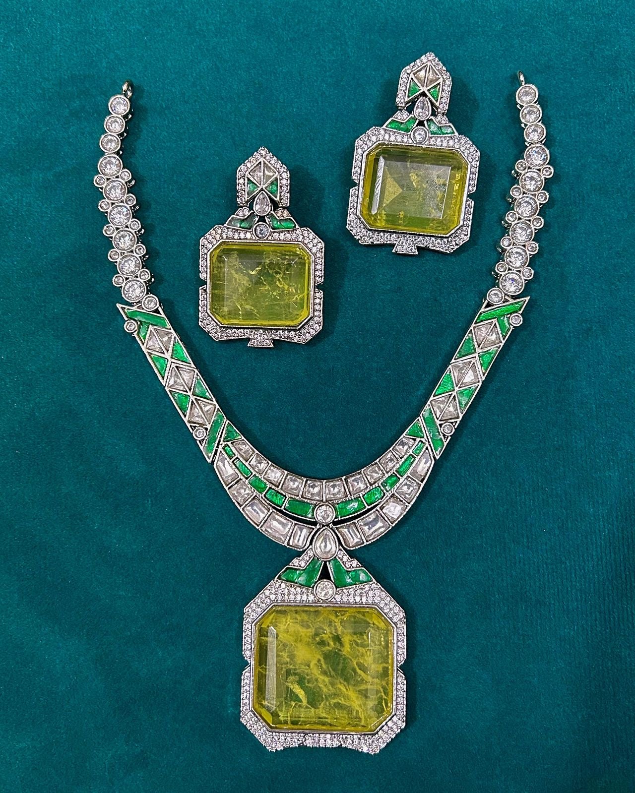 Priyanka Chopra Inspired Diamond Necklace set
