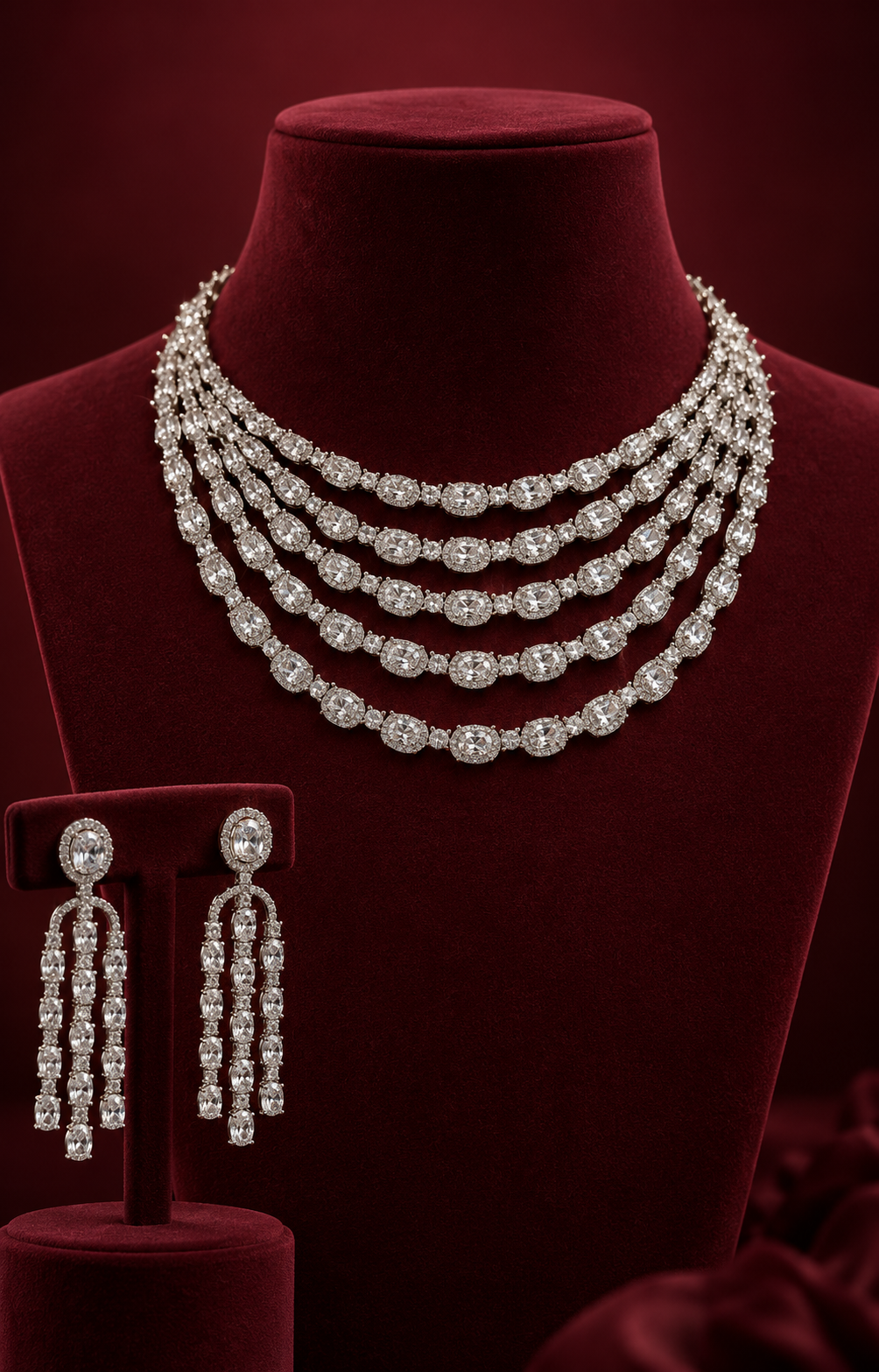 Statement  Layered Diamond Beauty
