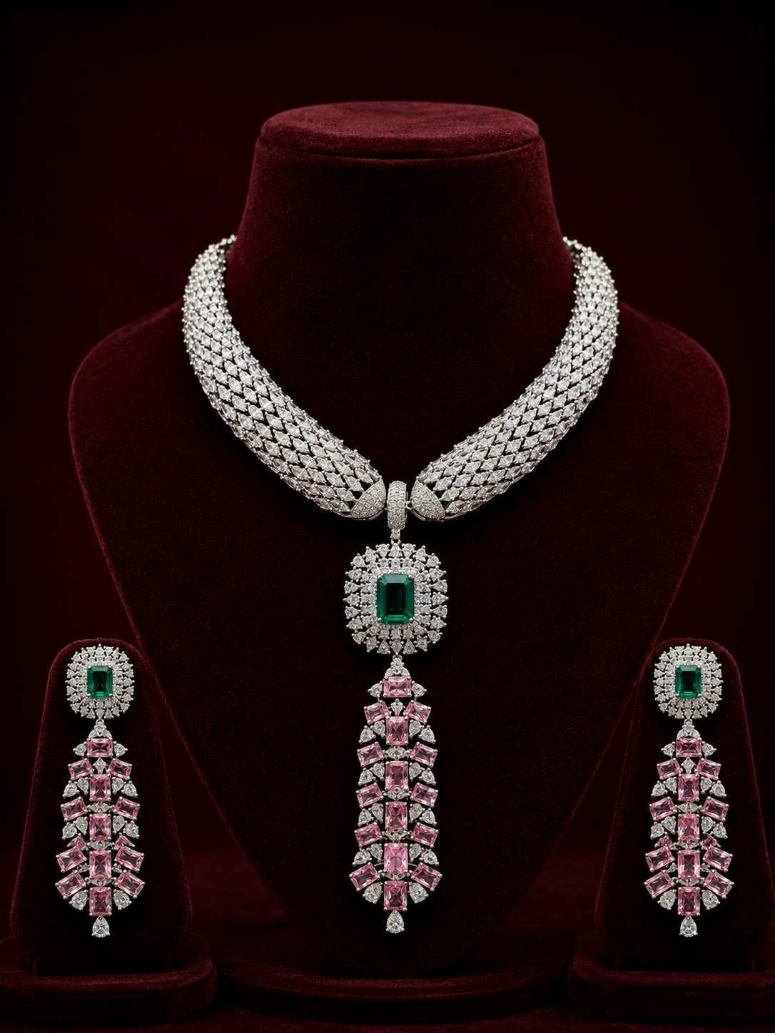 Diamond Rainbow Luxe Necklace Set