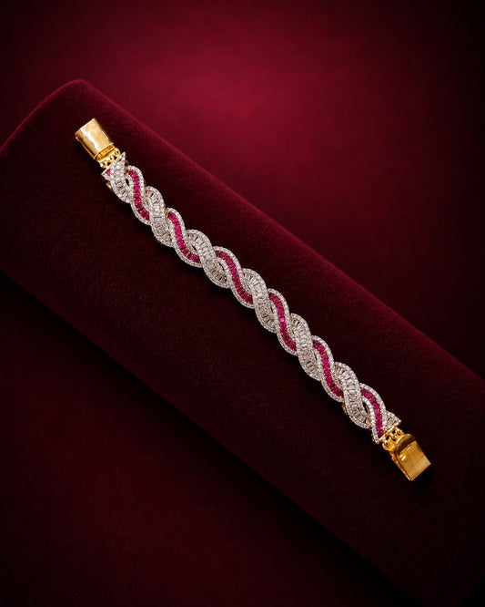Twisted Diamond Tennis Bracelet