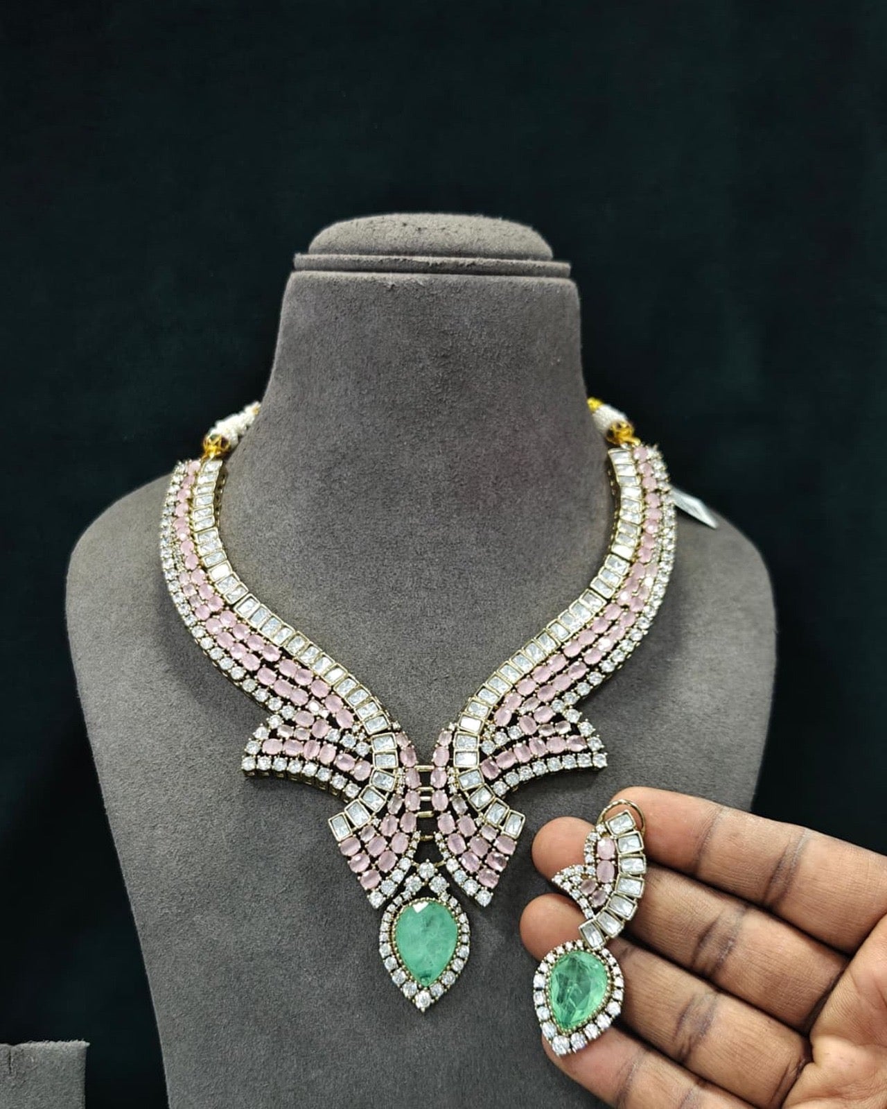 Luxe Diamond Statement Necklace