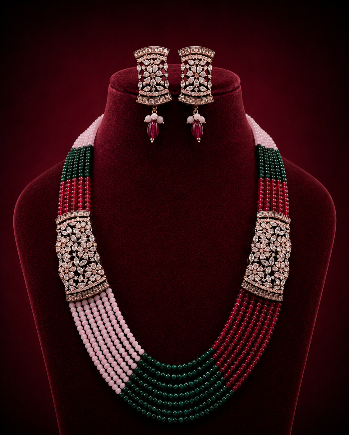Designer Beaded Necklace Set
