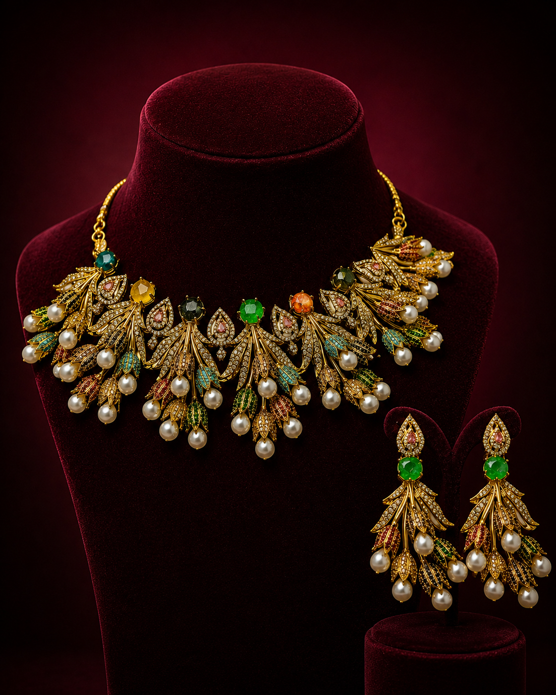 Heritage Bloom Necklace Set