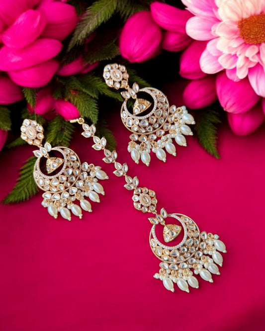 Traditional Earring & Maang Tika