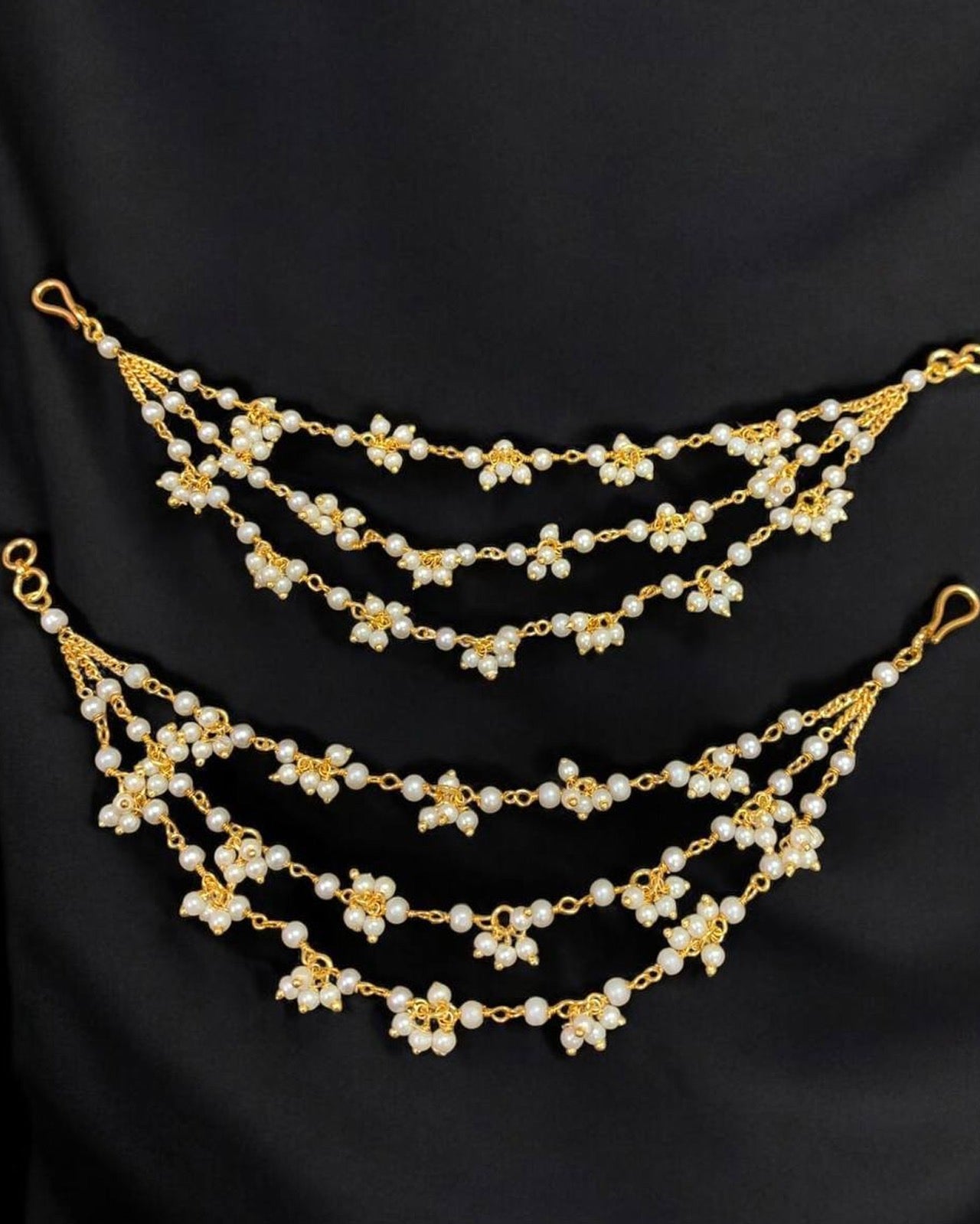 Pearl Layered Earchains