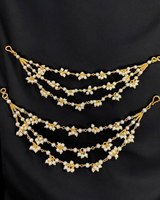 Pearl Layered Earchains