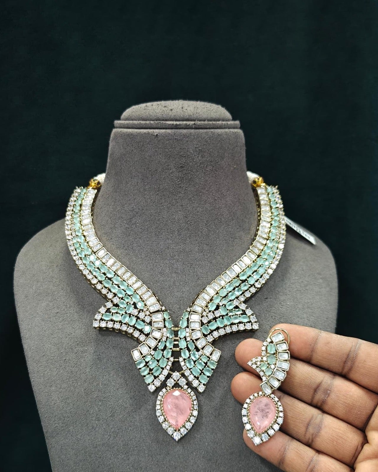 Luxe Diamond Statement Necklace