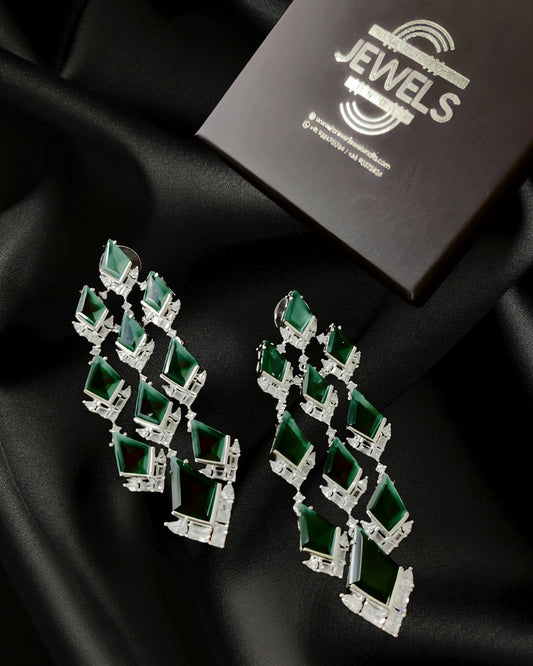 Emerald Diamond Earrings