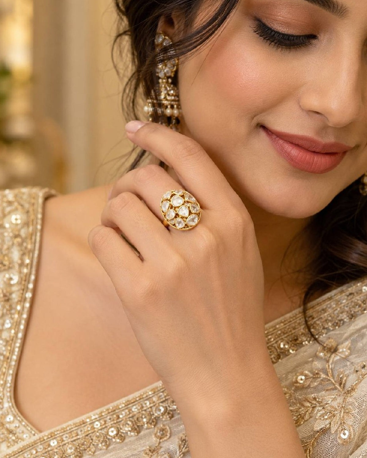 Polki Festive Ring