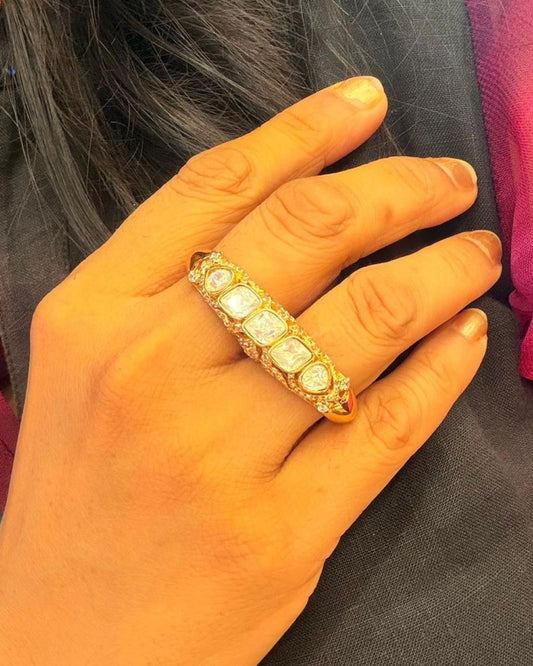 Kundan Duo Elegant Ring