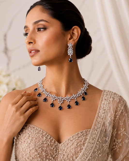 Radiant Beauty Diamond Necklace Set