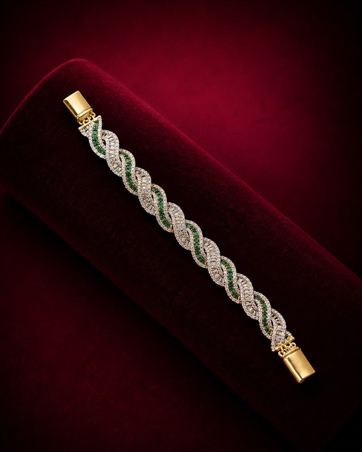 Twisted Diamond Tennis Bracelet