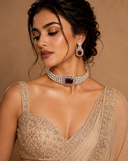 Statement Moissainite Choker Set