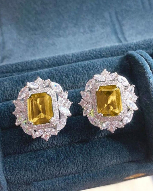 Yellow Diamond Studs