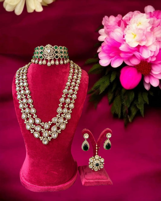 Bridal Bloom Emerald Bridal Necklace