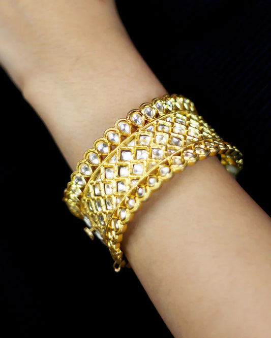 Gold Polki Bracelets