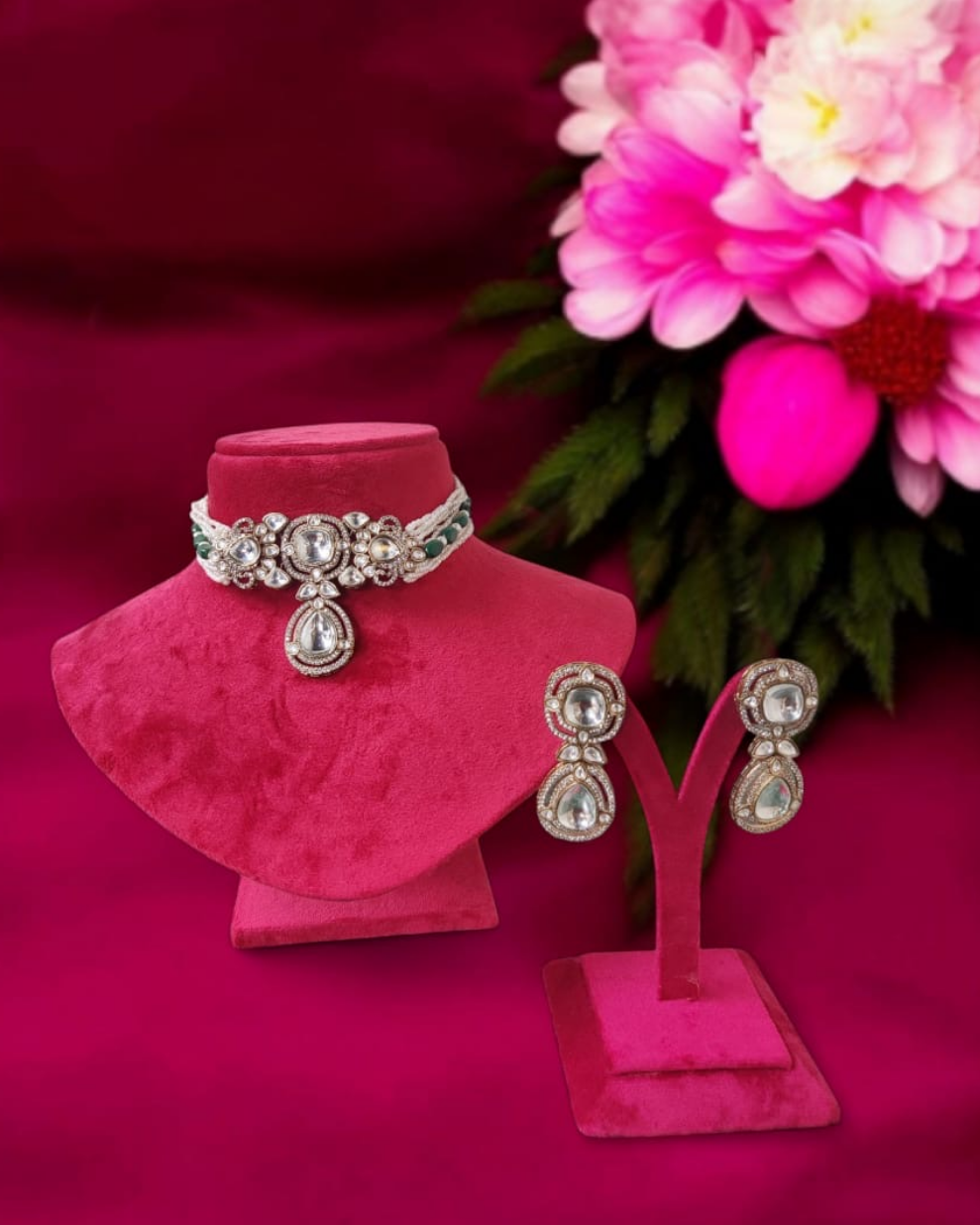 Pearl Kundan Delicate Choker