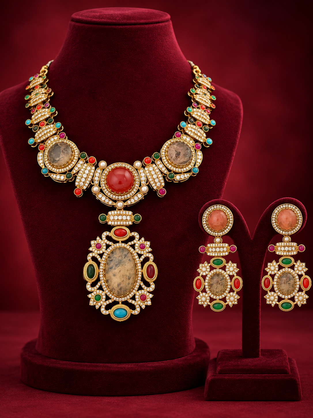 Royal Multicolour Stones Set