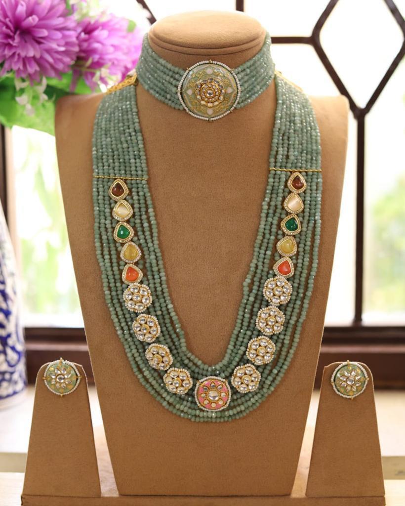 Emerald Beaded Necklace