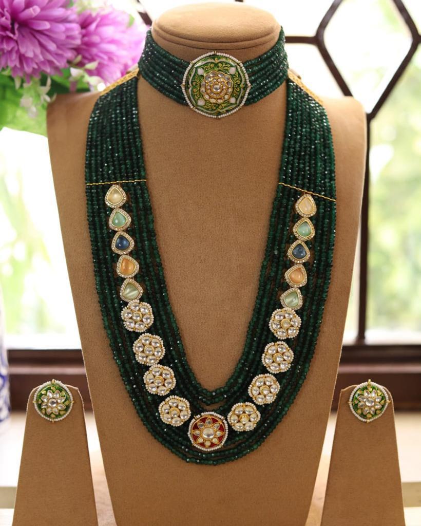 Emerald Beaded Necklace