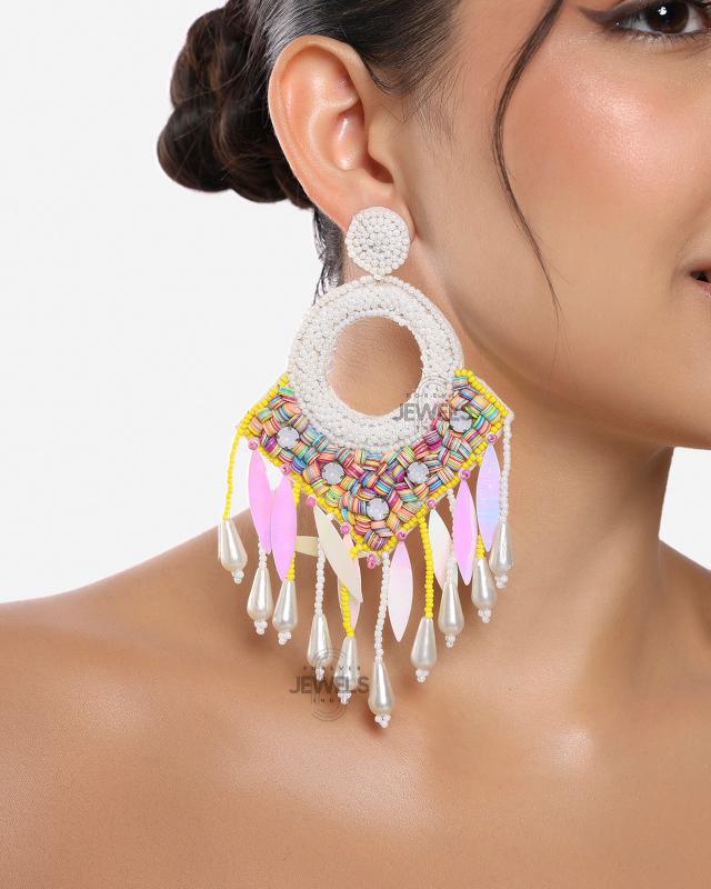 Beaded Drop Earrings 