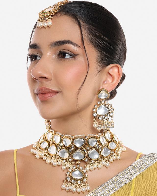 Pearl Kundan Choker Set 