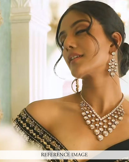 Polki Studded Kundan Necklace Set