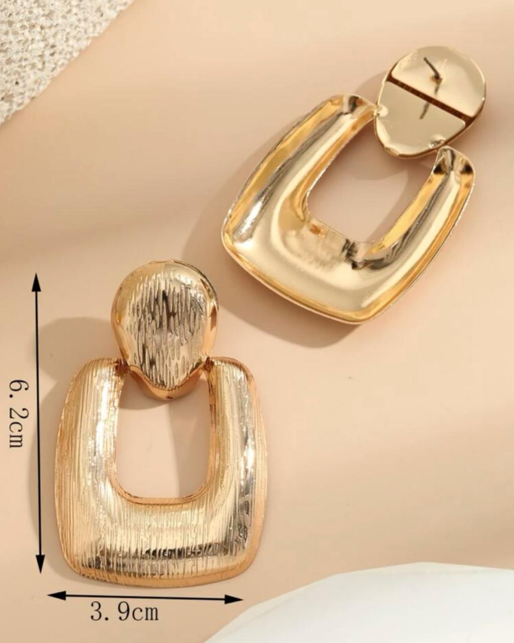 Square drop earrings