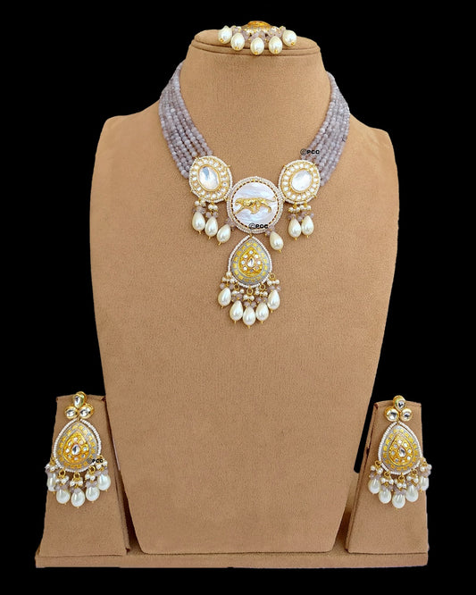Glamour Beads Choker Necklace Set