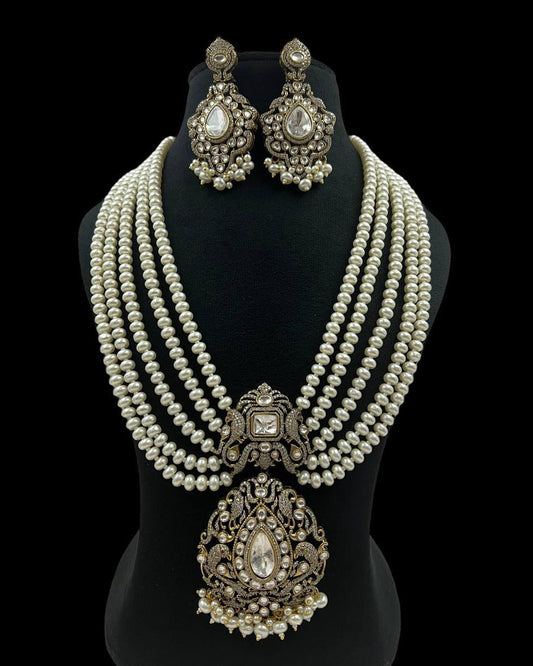 Multi Layered Pearl Bridal Necklace
