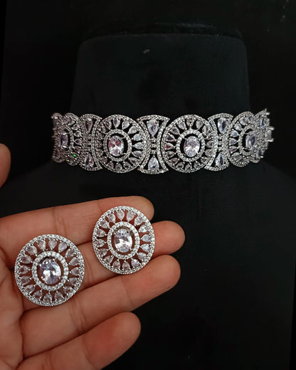Princess Silver Choker Set