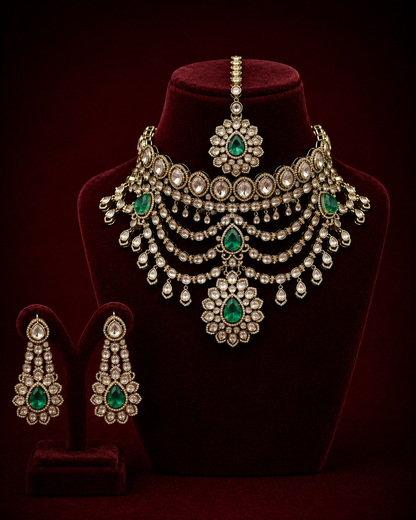 Polki Bridal Beauty Necklace Set