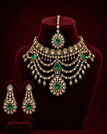 Polki Bridal Beauty Necklace Set