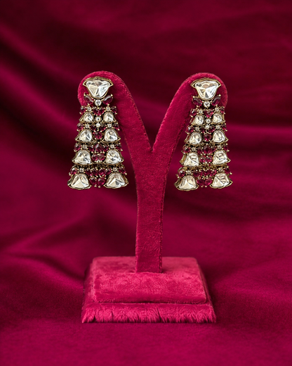 The Royal Victorian Drop Polki Necklace Set